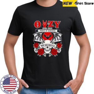 Ozzy 1948 2025 Prince of darkness memorial shirt