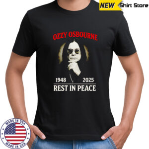 Ozzy Osbourne 1948-2025 Tribute Shirt Rest In Peace Prince Of Darkness shirt
