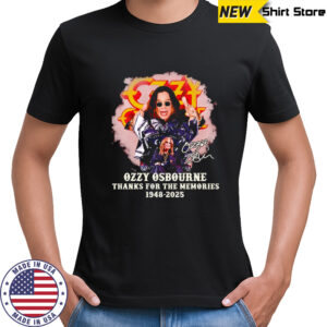 Ozzy Osbourne thanks for the memories 1948 2025 shirt