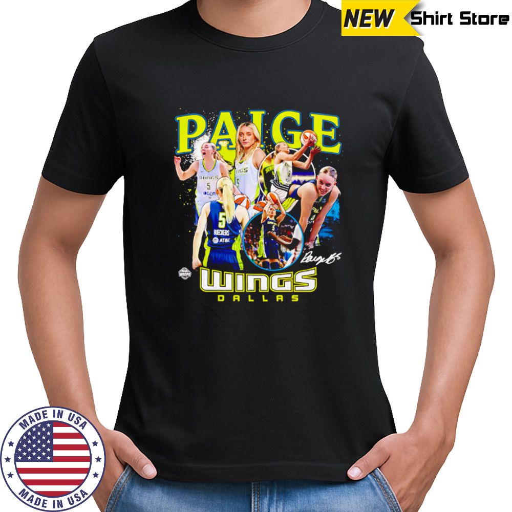 Paige Bueckers Dallas Wings WNBA All-Star signature shirt