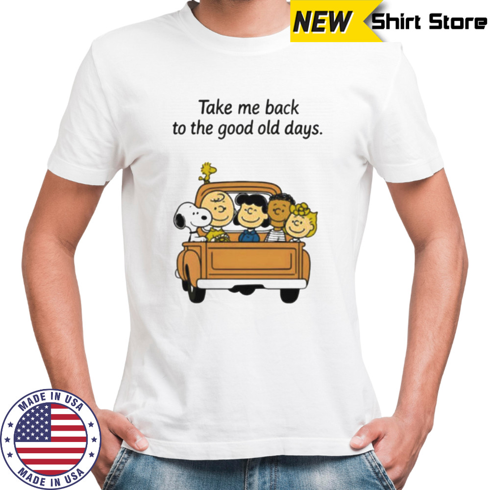 Peanuts characters take me back to the good old days shirt