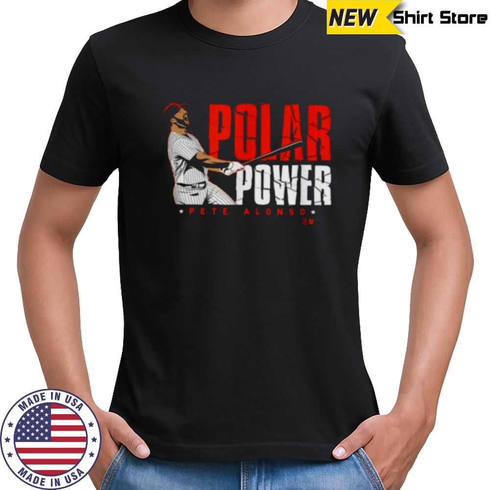Pete Alonso Polar Power New York Baseball T Shirt
