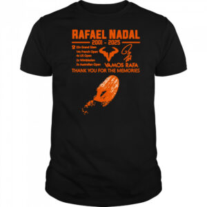 Rafael nadal thank your for the memories orange Shirt