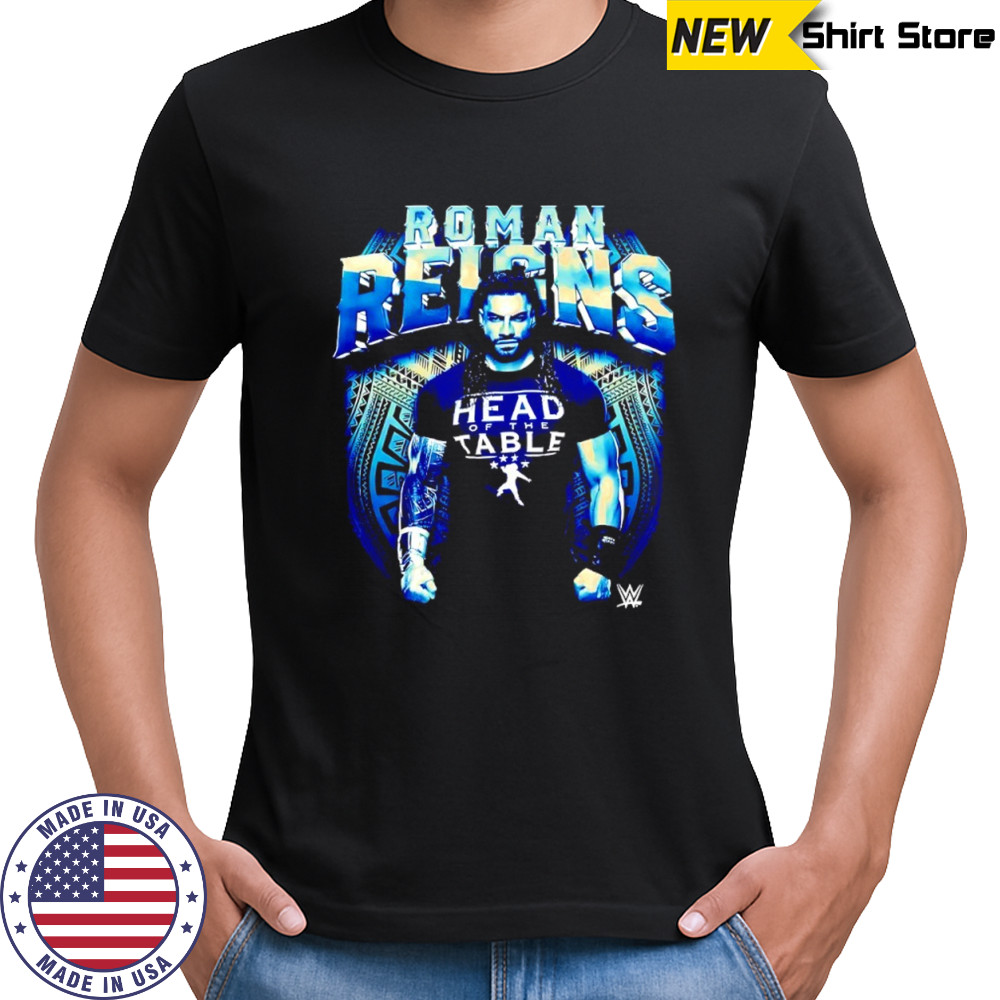 Roman Reigns WWE wearing head of the table shirt