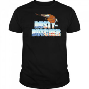Rusty Butcher Shiny Black T-Shirt