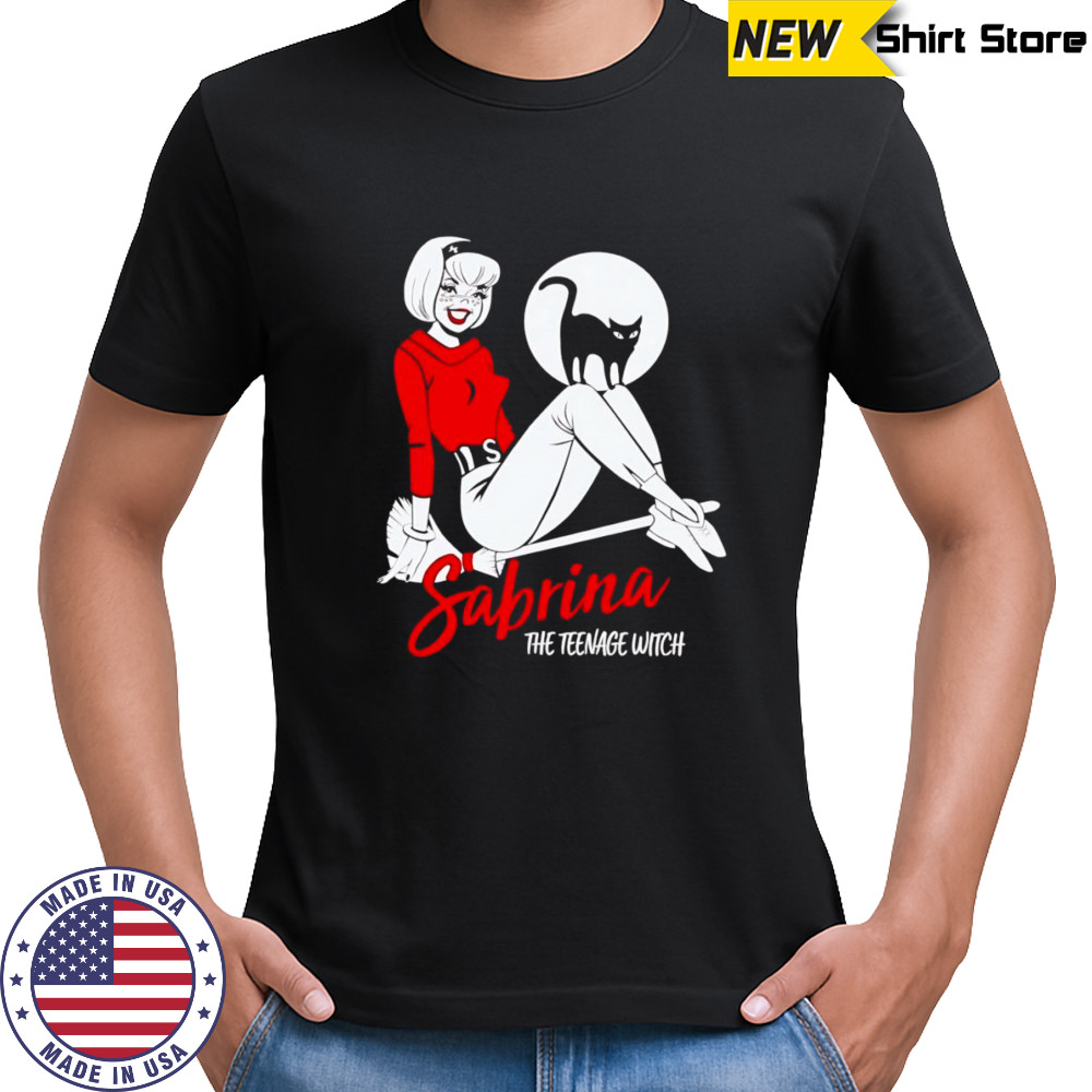 Sabrina The Teenage Witch on Broom shirt