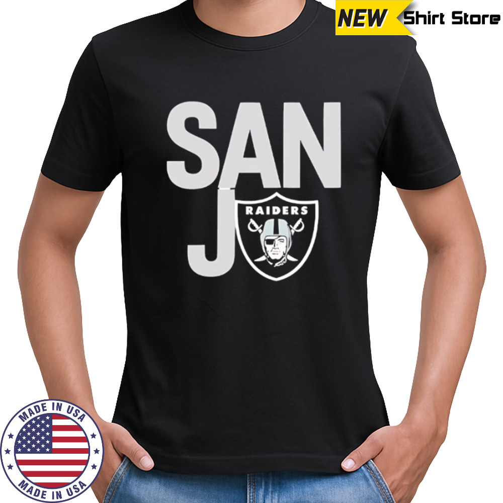 San Jo Las Vegas Raiders logo shirt