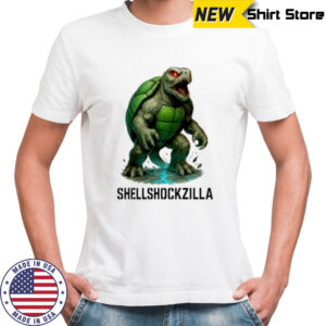 Shellshock Zilla Parody Turtle shirt