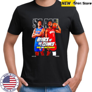 SLAM Amen and Ausar Thompson attack of the clones shirt
