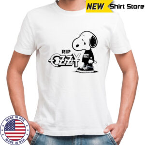 Snoopy cry RIP Ozzy Osbourne logo shirt