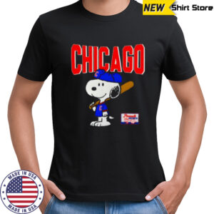 Snoopy Peanuts Ripple Junction Chicago Baseball shirt