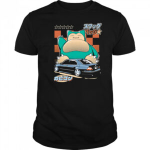 Snorlax Pokemon car cartoon shirt