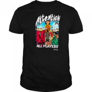 Squid Game 3 attention all players anime shirt
