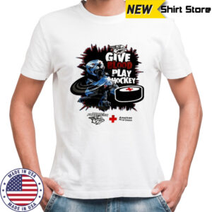Tennessee Predators X American Red Cross give blood play hockey shirt