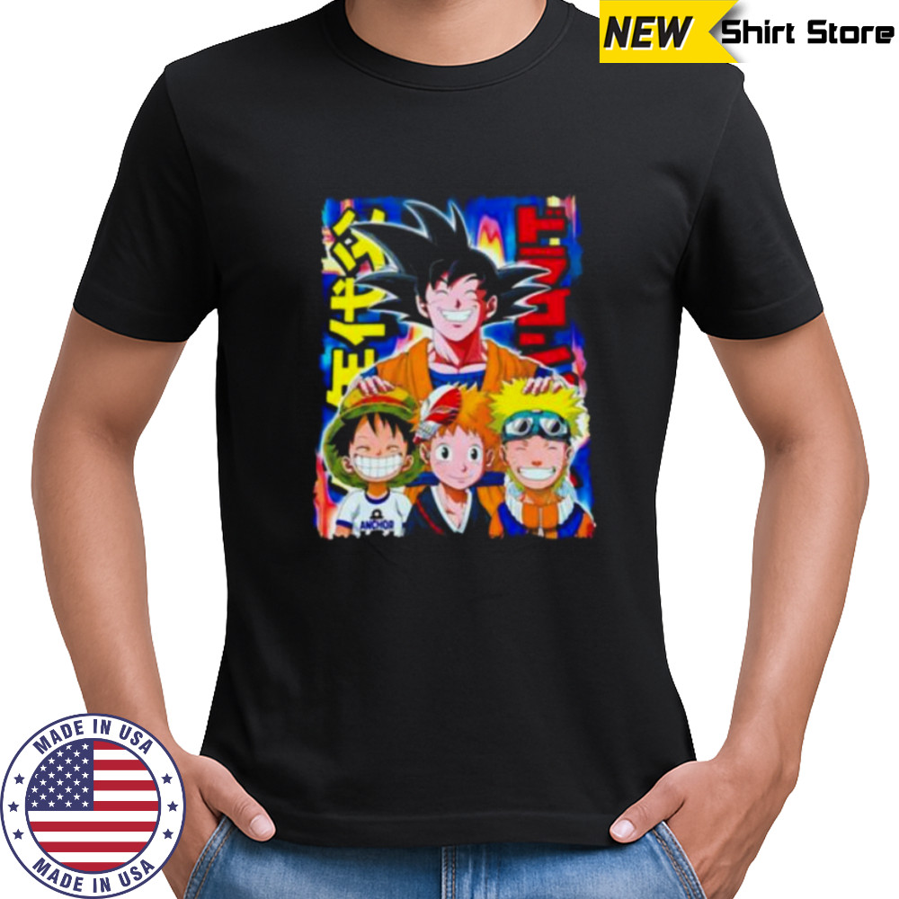 The Father of Anime Goku Luffy Naruto shirt