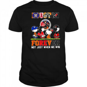 The Peanuts Houston Sports Teams crossing forever not just when we win shirt