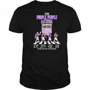 The purple people eaters NFL Champs thank you for the memories shirt