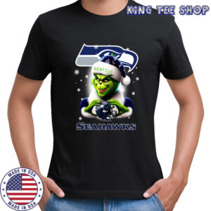 The Santa Grinch Love Seattle Seahawks Merry Christmas T-Shirts