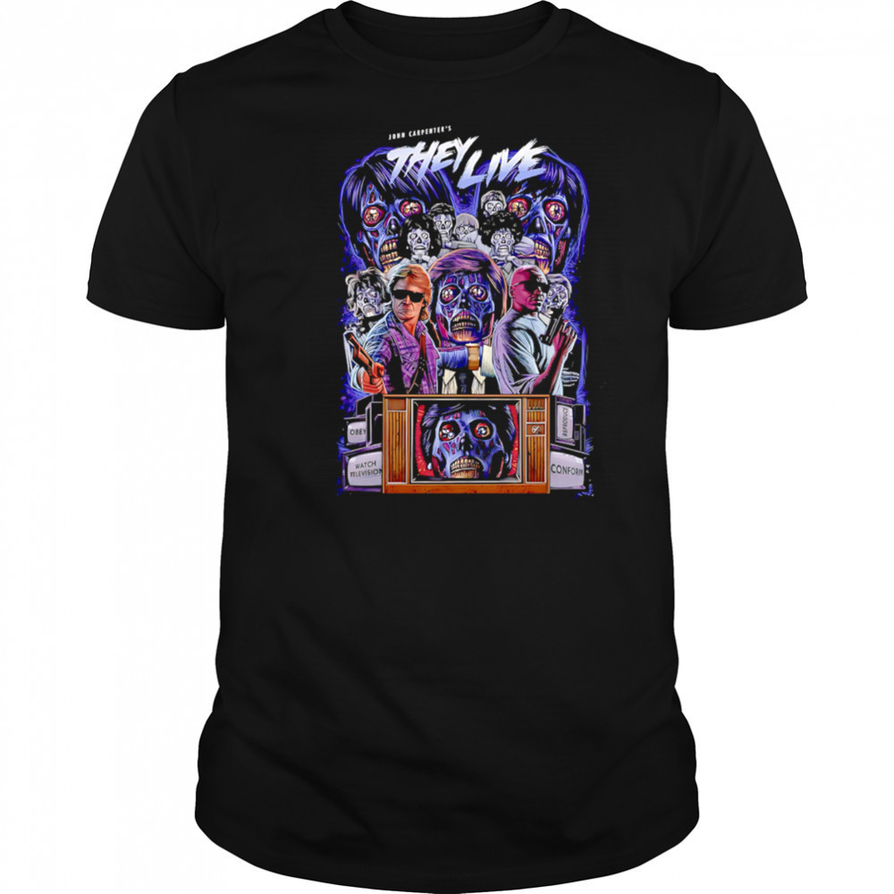 They Live John Carpenter graphic shirt