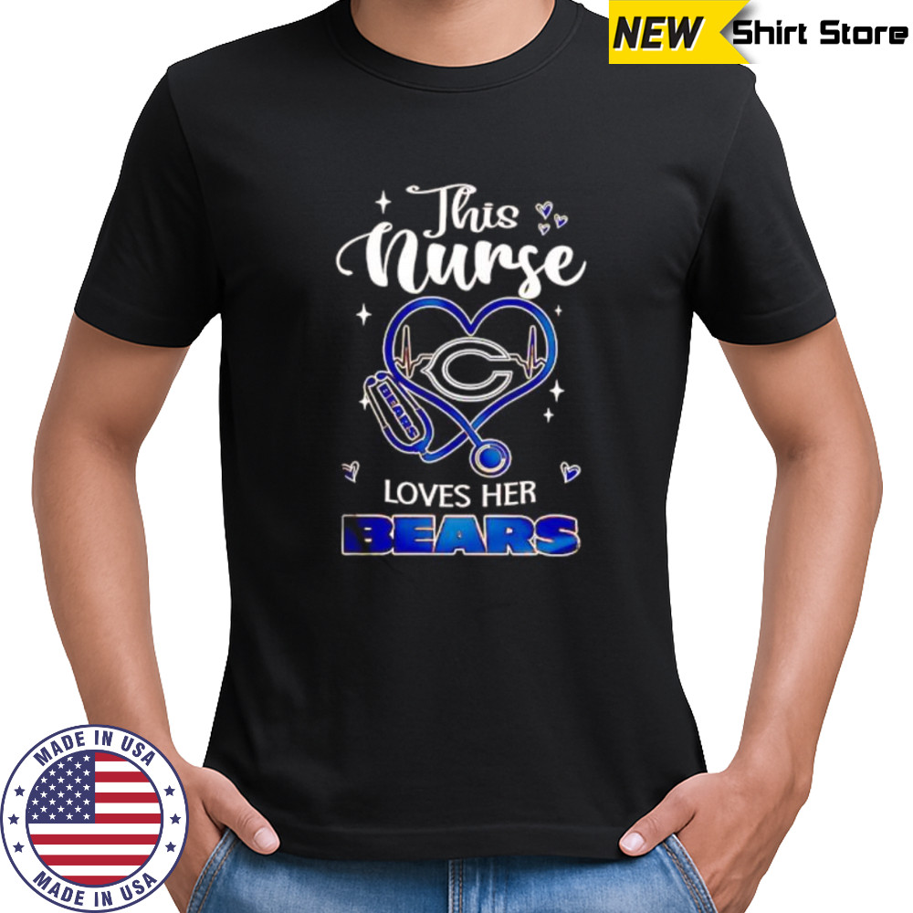 This nurse love her Chicago Bears shirt