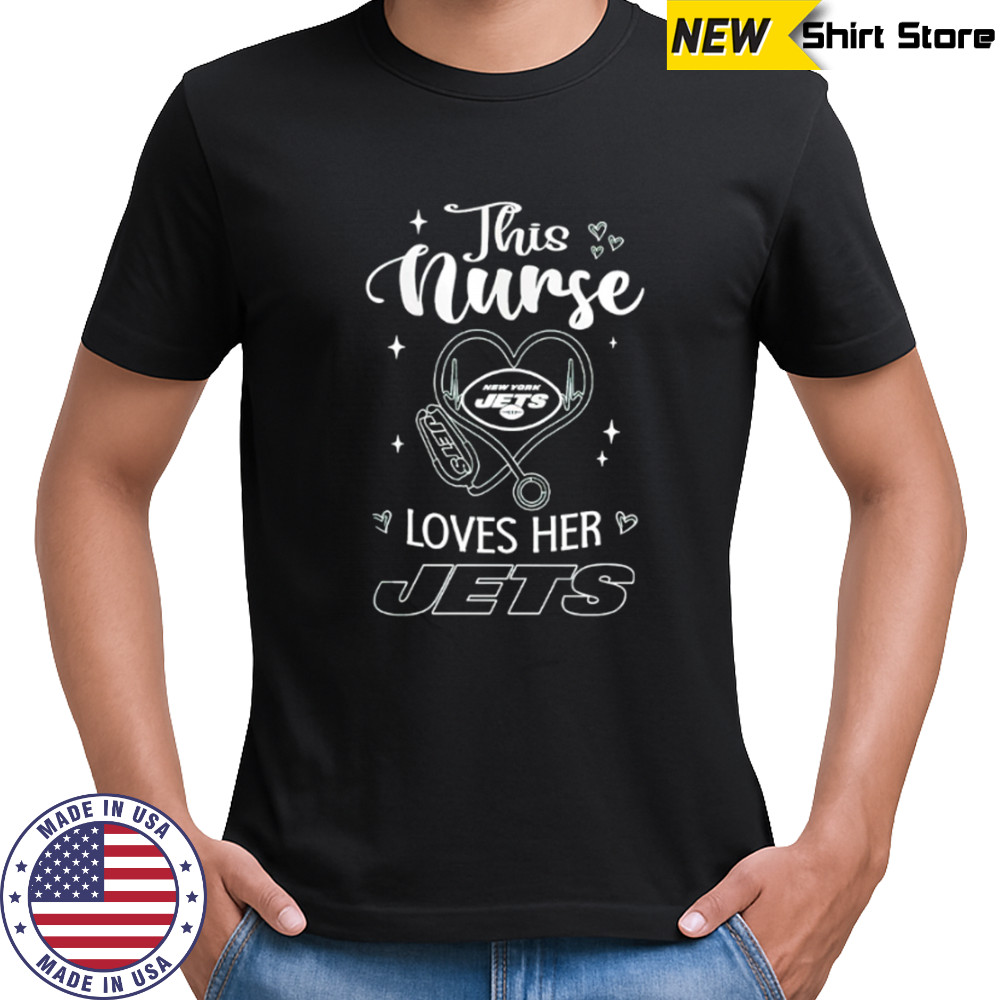 This nurse love her New York Jets shirt