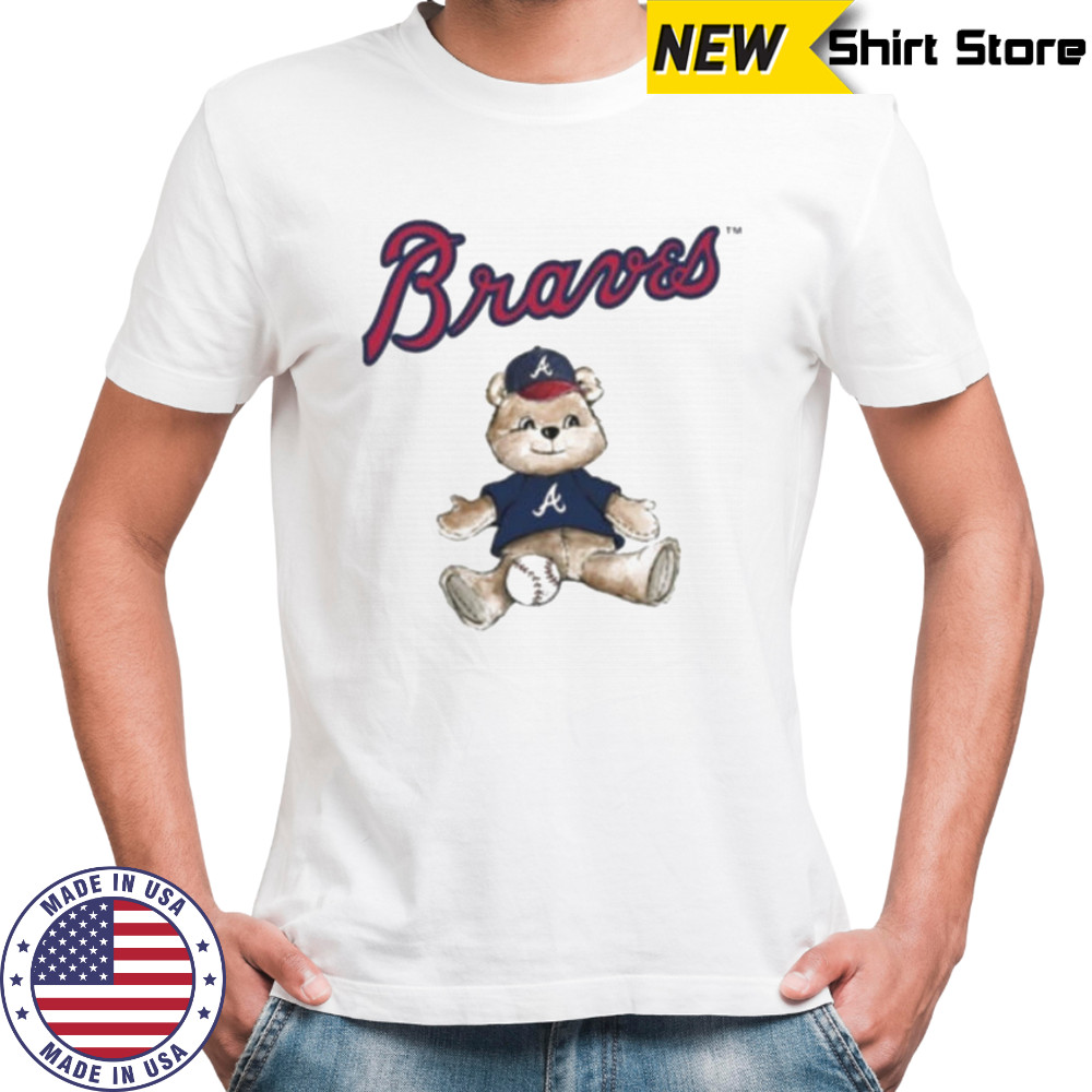 Tiny Turnip Teddy Bear X Atlanta Braves Baseball T shirt