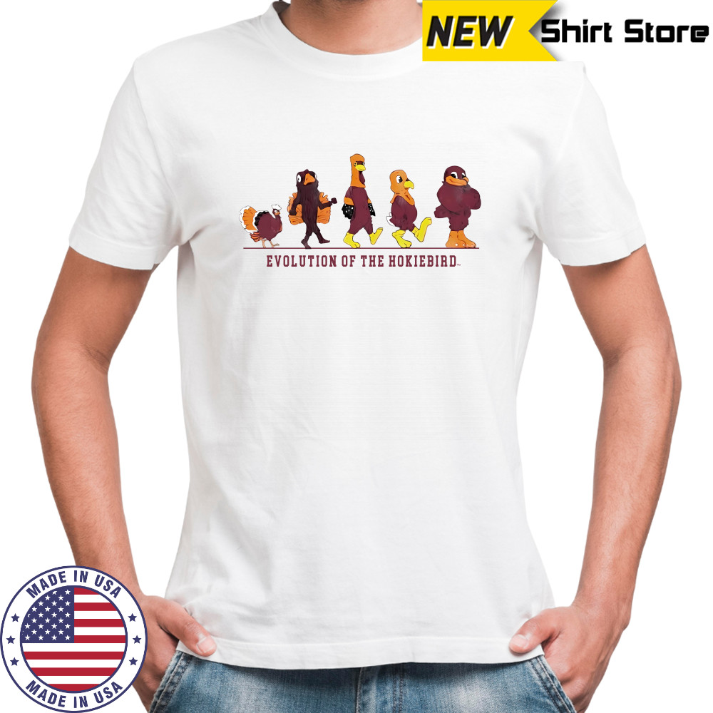 Virginia Tech All Hail To Thee Evolution Of The Hokie Bird Shirts
