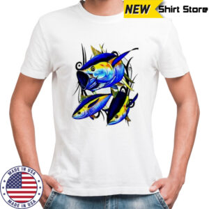Yellowfin Tuna Arctic Blue shirt