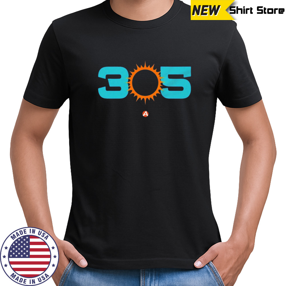 305 Fins Miami Hurricanes logo shirt