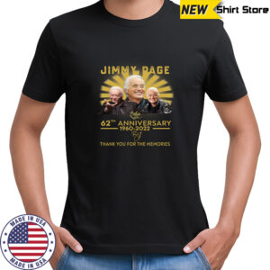 60th anniversary 1960-2020 thank you for the memories signature jimmy page shirt
