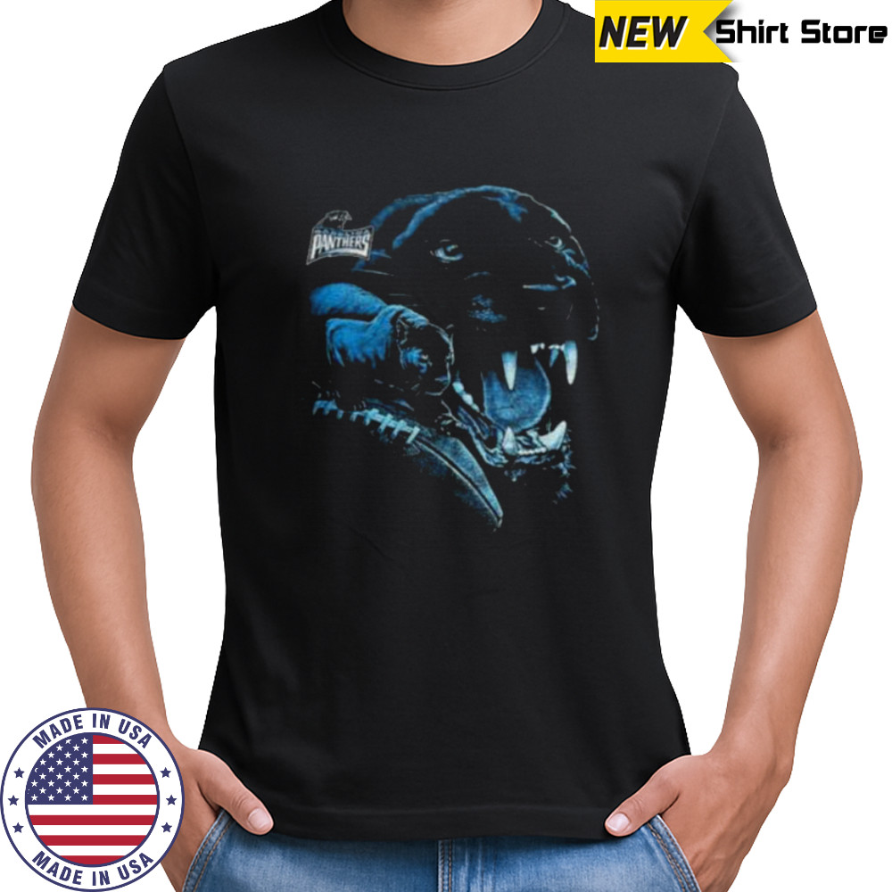 90’s Carolina Panthers Realistic Panther Head NFL Vintage Logo Shirt