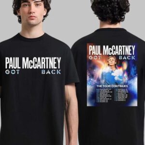 Paul McCartney Got Back Tour 2025 North America Two Sided T-Shirt