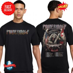 Powerwolf North American Tour 2025 With Special Guest Dragonforce T-shirt