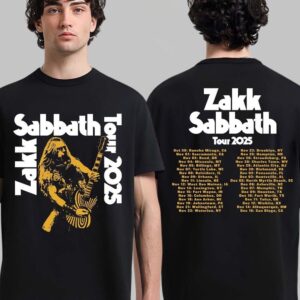 Zakk Sabbath North American Cities Dates Tour 2025 T-Shirt