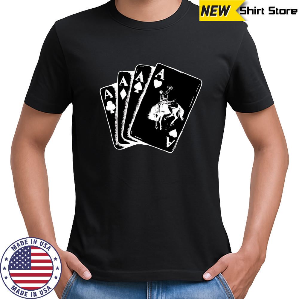Ace card cowboy poker card games shirt