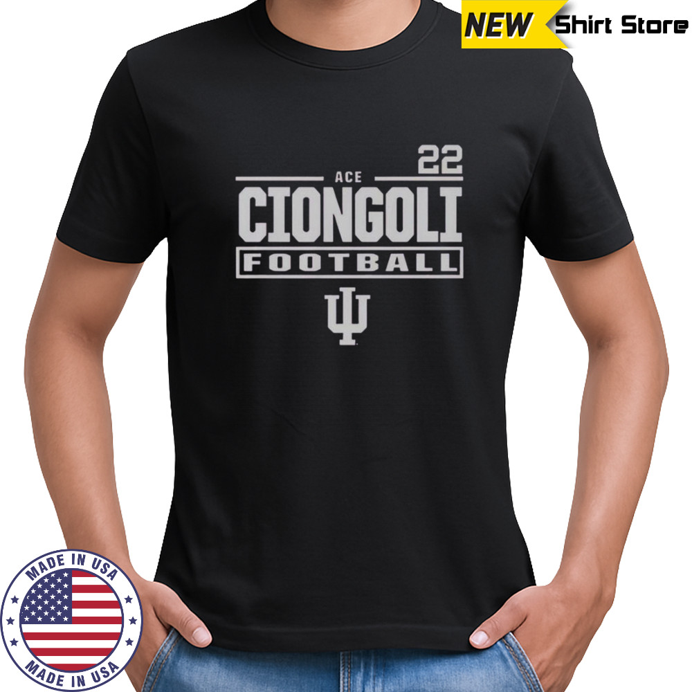 Ace Ciongoli Indiana Hoosiers Crimson 22 T-Shirt