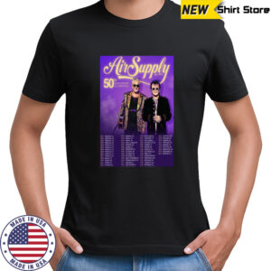 Air Supply 50th Anniversary Tour Poster T-Shirt