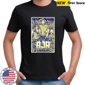 AJR Tour Poster July 31 2025 Noblesville Indiana T-Shirt