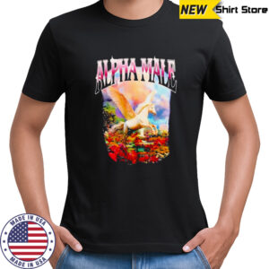 Alpha male unicorn graphic shirt