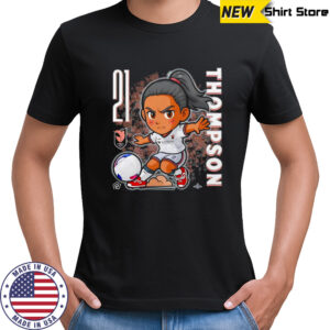 Angel City FC Alyssa Thompson chibi cartoon shirt