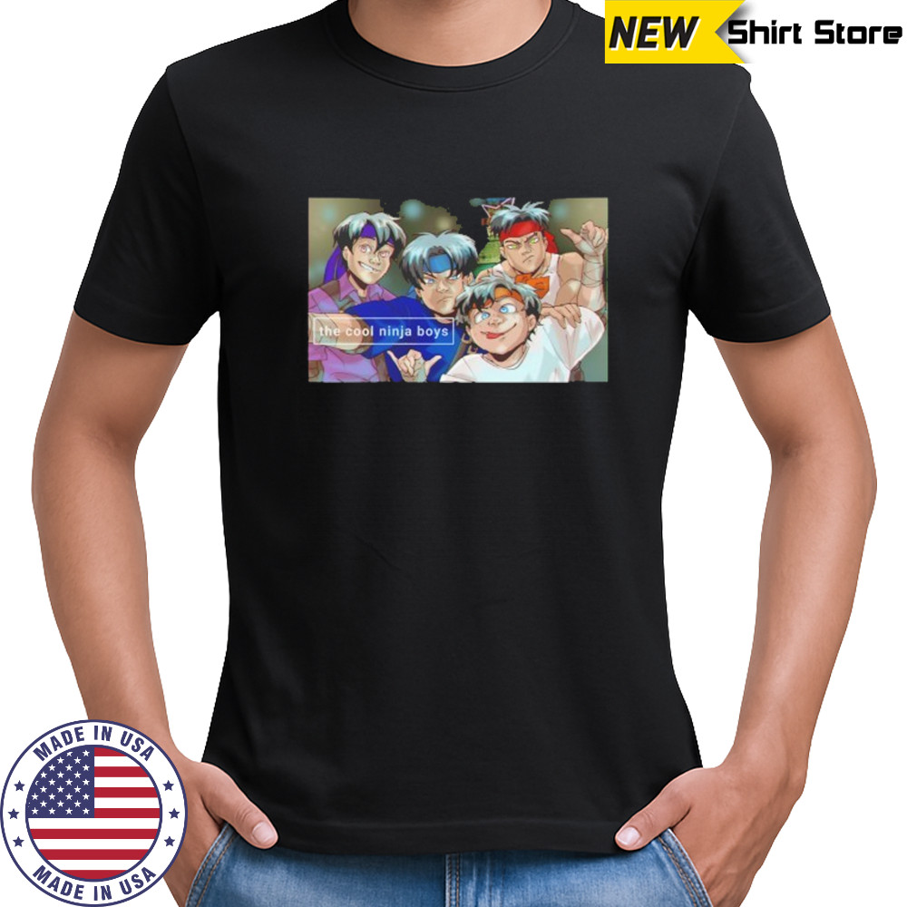 Anime the cool ninja boys shirt