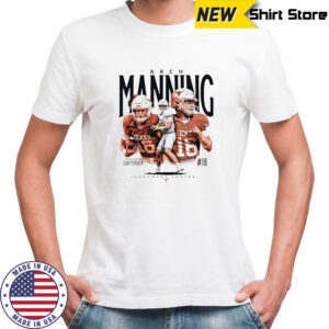 Arch Manning Texas Longhorns NCAA football collage shirt
