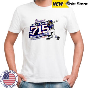 Atlanta Braves Hank Aaron 715 40th Anniversary shirt