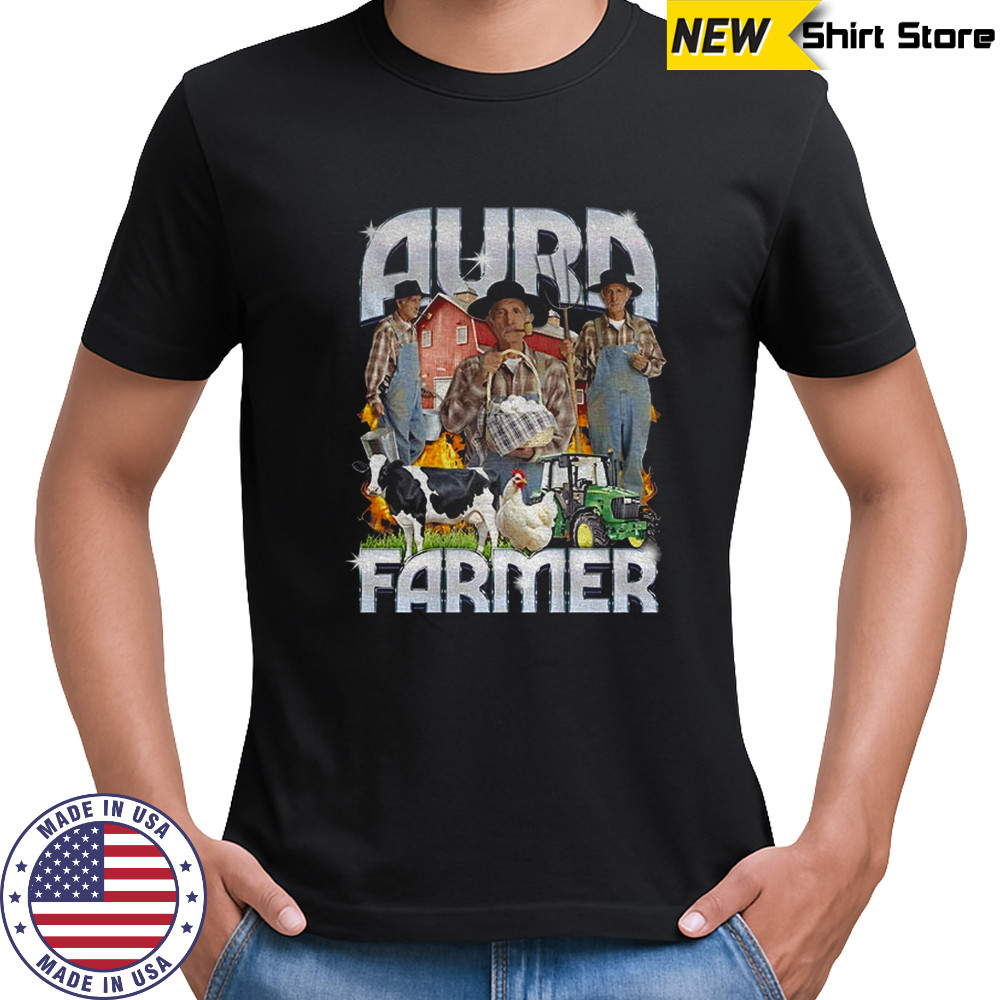 Aura farmer rap energy graphic shirt