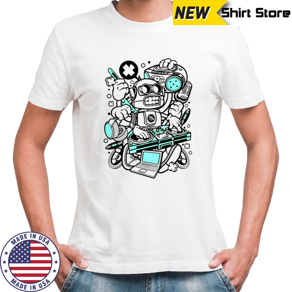 Awesome DJ Robot T-Shirt