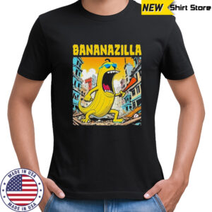 Bananazilla Banana baseball monster bananas shirt
