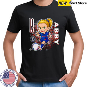 Bay FC Abby Dahlkemper chibi cartoon shirt