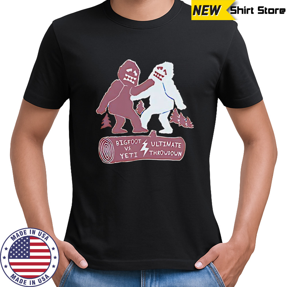 Bigfoot vs Yeti Ultimate Throwdown shirt