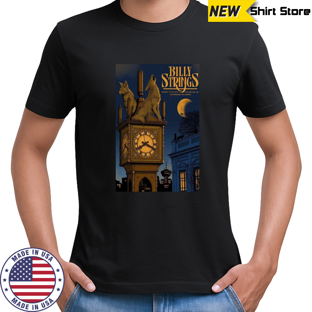 Billy Strings Aug 19 2025 Commodore Ballroom In Vancouver BC Poster T-Shirt