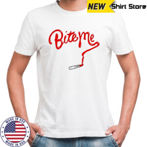 Bite me lipstick shirt